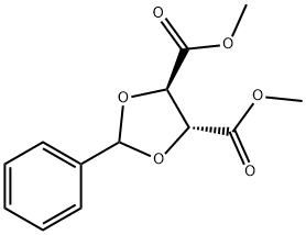 (4R,5R)-2-苯基-1,3-二氧戊环-4,5-二羧酸二甲酯, 38270-72-3, 结构式