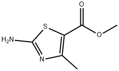 2-アミノ-4-メチルチアゾール-5-カルボン酸メチル 化学構造式