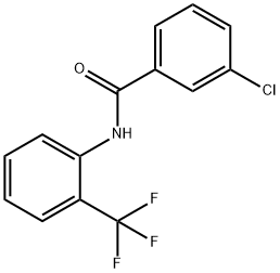 3-氯-N-[2-(三氟甲基)苯基]苯甲酰胺, 3830-64-6, 结构式