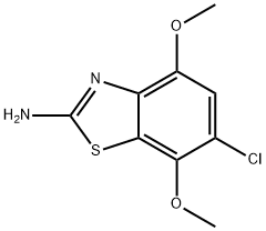 2-AMINO-6-CHLORO-4,7-DIMETHOXYBENZOTHIAZOLE Structure