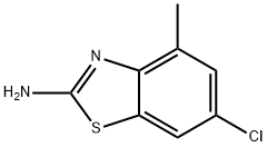 2-Benzothiazolamine,6-chloro-4-methyl-(9CI) Struktur