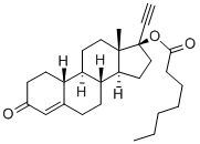 炔诺酮庚酸酯, 3836-23-5, 结构式
