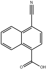 4-氰基-1-萘酸 结构式