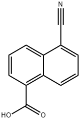 5-cyano-1-naphthoic acid Structure