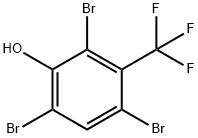 2,4,6-TRIBROMO-3-(TRIFLUOROMETHYL)PHENOL 结构式