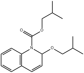 Isobutyl 1,2-dihydro-2-isobutoxy-1-quinoline-carboxylate Struktur
