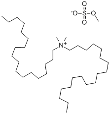 N，N-ジメチル-N-オクタデシル-1-オクタデカンアミニウム＝メチル＝スルファート 化学構造式