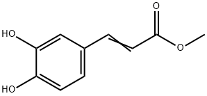 3-(3,4-ジヒドロキシフェニル)プロペン酸メチル 化学構造式