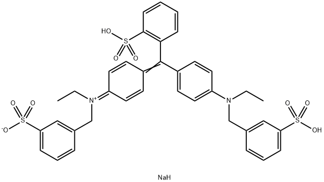 Dihydrogen(ethyl)[4-[4-[ethyl(3-sulfonatobenzyl)]amino]-2'-sulfonatobenzhydryliden]cyclohexa-2,5-dien-1-yliden](3-sulfonatobenzyl)ammonium, Dinatriumsalz