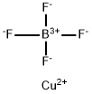Copper(II) borofluoride  Struktur