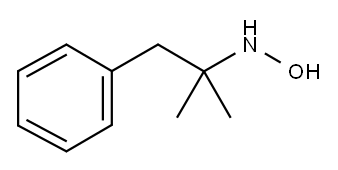 N-ヒドロキシ-α,α-ジメチルベンゼンエタンアミン 化学構造式