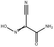 シアノ(ヒドロキシイミノ)アセトアミド 化学構造式
