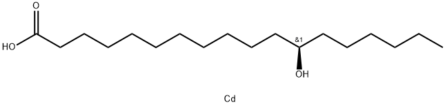 ビス[(R)-12-ヒドロキシオクタデカン酸]カドミウム 化学構造式