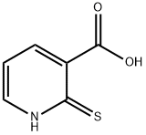 2-メルカプトニコチン酸 化学構造式