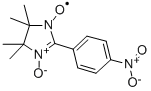 2-(4-硝基苯基)-4,4,5,5-四甲基咪唑啉-3-氧化物-1-氧基 结构式