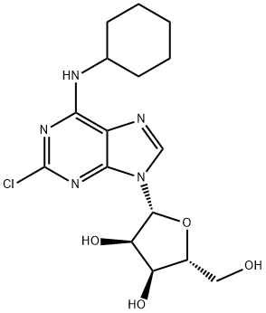 2-氯-N-环己基腺苷 结构式