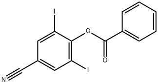 4-HYDROXY-3,5-DIIODOBENZONITRILE BENZOATE, 3861-43-6, 结构式