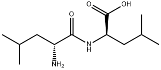 (R)-2-[[(R)-2-アミノ-4-メチルバレリル]アミノ]-4-メチル吉草酸 化学構造式