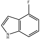 4-氟吲哚, 387-43-9, 结构式