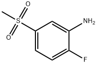 2-FLUORO-5-(METHYLSULFONYL)ANILINE
 Structure
