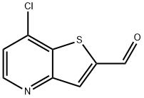 7-氯-噻吩并[3,2-B]吡啶-2-甲醛, 387819-41-2, 结构式