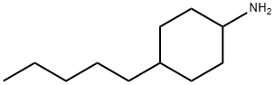 4-戊基环己胺（顺式和反式的混合物） 结构式