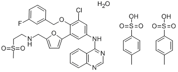 二トシル酸ラパチニブ HYDRATE 化学構造式
