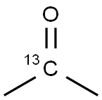 丙酮-2-13C 结构式