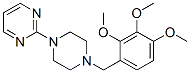 2-[4-(2,3,4-トリメトキシベンジル)-1-ピペラジニル]ピリミジン 化学構造式