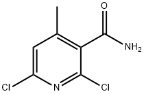 2,6-二氯-4-甲基烟酰胺, 38841-54-2, 结构式