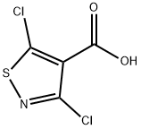 3,5-二氯-4-异噻唑羧酸, 3889-59-6, 结构式