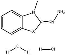 3-Methyl-2-benzothiazolinone hydrazone hydrochloride monohydrate Structure
