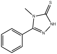 2,4-ジヒドロ-4-メチル-5-フェニル-3H-1,2,4-トリアゾール-3-チオン 化学構造式