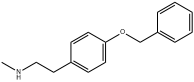 2-(4-(Benzyloxy)phenyl)-N-methylethanamine Structure