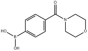 4-(吗啉-4-羰基)苯基硼酸, 389621-84-5, 结构式