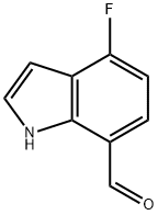 1H-Indole-7-carboxaldehyde,4-fluoro-(9CI) Structure
