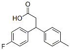 3-(p-fluorophenyl)-3-(p-tolyl)propionic acid Structure