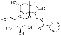 芍药内酯苷, 39011-90-0, 结构式