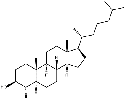 Cholestan-3-ol, 4-methyl-, (3beta,4alpha,5alpha)- Structure