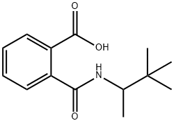 2-(1,2,2-三甲基丙基氨基甲酰基)安息香酸, 3907-04-8, 结构式