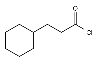 3-环己基丙酰氯, 39098-75-4, 结构式