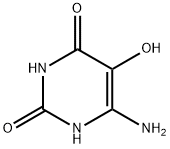 2,4(1H,3H)-Pyrimidinedione, 6-amino-5-hydroxy- (9CI) Struktur