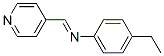 Benzenamine, 4-ethyl-N-(4-pyridinylmethylene)- (9CI) Struktur