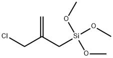 2-(氯甲基)烯丙基三甲氧基硅烷 结构式