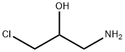 (-)-1-アミノ-3-クロロ-2-プロパノール 化学構造式