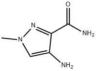 1H-Pyrazole-3-carboxamide,4-amino-1-methyl-(9CI) Struktur