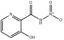3-ヒドロキシ-N-ニトロ-2-ピリジンカルボアミド 化学構造式