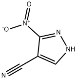 3-硝基-1H-吡唑-4-甲腈, 39205-87-3, 结构式