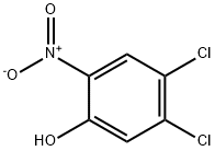 4,5-ジクロロ-2-ニトロフェノール 化学構造式