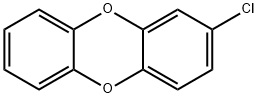 2-クロロ-ジベンゾ-p-ジオキシン 化学構造式